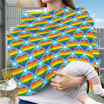 LGBT Pride Rainbow Heart Pattern Print Baby Seat Cover