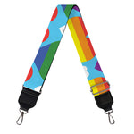 LGBT Pride Rainbow Heart Pattern Print Bag Strap