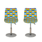 LGBT Pride Rainbow Heart Pattern Print Bar Stool Covers