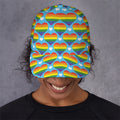 LGBT Pride Rainbow Heart Pattern Print Baseball Cap
