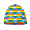 LGBT Pride Rainbow Heart Pattern Print Beanie