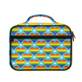 LGBT Pride Rainbow Heart Pattern Print Briefcase Bible Bag