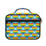LGBT Pride Rainbow Heart Pattern Print Briefcase Bible Bag