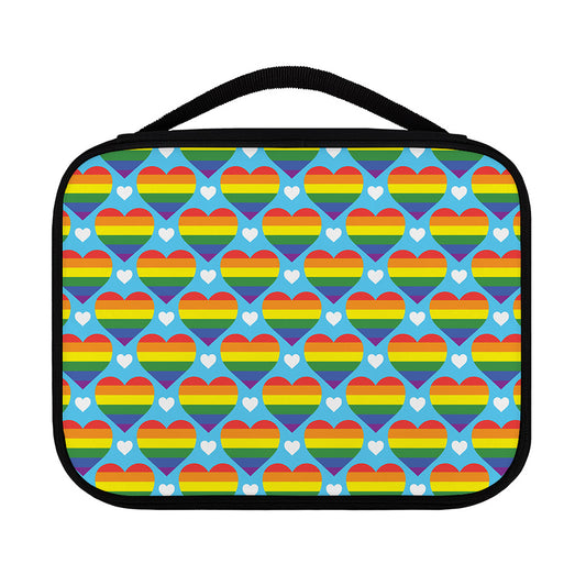 LGBT Pride Rainbow Heart Pattern Print Classic Bible Case