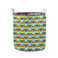 LGBT Pride Rainbow Heart Pattern Print Collapsible Laundry Basket