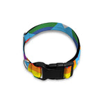 LGBT Pride Rainbow Heart Pattern Print Dog Collar
