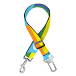 LGBT Pride Rainbow Heart Pattern Print Dog Seat Belt
