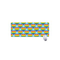 LGBT Pride Rainbow Heart Pattern Print Extended Mouse Pad