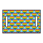 LGBT Pride Rainbow Heart Pattern Print Golf Cart Seat Cover