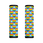 LGBT Pride Rainbow Heart Pattern Print Handle Covers