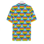 LGBT Pride Rainbow Heart Pattern Print Hawaiian Shirt