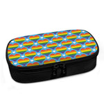 LGBT Pride Rainbow Heart Pattern Print Insulin Cooler Travel Case