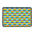 LGBT Pride Rainbow Heart Pattern Print Kitchen Mat