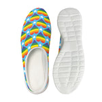 LGBT Pride Rainbow Heart Pattern Print Mesh Casual Shoes