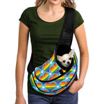 LGBT Pride Rainbow Heart Pattern Print Pet Sling Carrier