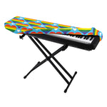 LGBT Pride Rainbow Heart Pattern Print Piano Keyboard Cover