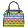 LGBT Pride Rainbow Heart Pattern Print Shoulder Handbag