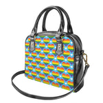 LGBT Pride Rainbow Heart Pattern Print Shoulder Handbag