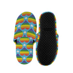 LGBT Pride Rainbow Heart Pattern Print Slippers