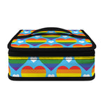 LGBT Pride Rainbow Heart Pattern Print Small Lunch Bag