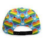 LGBT Pride Rainbow Heart Pattern Print Snapback Cap