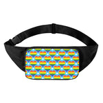 LGBT Pride Rainbow Heart Pattern Print Waist Bag