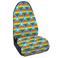 LGBT Pride Rainbow Heart Pattern Print Waterproof Car Seat Cover