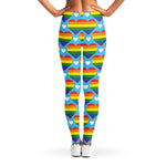 LGBT Pride Rainbow Heart Pattern Print Women's Leggings
