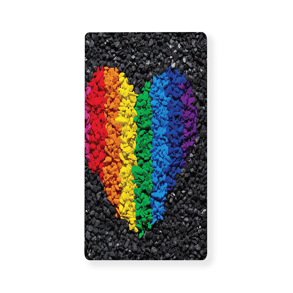 LGBT Pride Rainbow Heart Stones Print Baby Crib Sheet