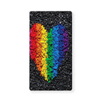 LGBT Pride Rainbow Heart Stones Print Baby Crib Sheet