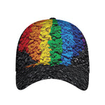 LGBT Pride Rainbow Heart Stones Print Baseball Cap
