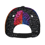 LGBT Pride Rainbow Heart Stones Print Baseball Cap