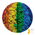 LGBT Pride Rainbow Heart Stones Print Basketball