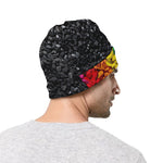 LGBT Pride Rainbow Heart Stones Print Beanie