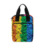 LGBT Pride Rainbow Heart Stones Print Bible Tote Bag