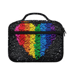 LGBT Pride Rainbow Heart Stones Print Briefcase Bible Bag