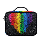 LGBT Pride Rainbow Heart Stones Print Briefcase Bible Bag