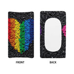 LGBT Pride Rainbow Heart Stones Print Changing Pad Cover