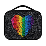 LGBT Pride Rainbow Heart Stones Print Classic Bible Case