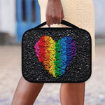 LGBT Pride Rainbow Heart Stones Print Classic Bible Case