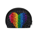 LGBT Pride Rainbow Heart Stones Print Coin Purse