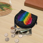 LGBT Pride Rainbow Heart Stones Print Coin Purse
