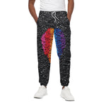 LGBT Pride Rainbow Heart Stones Print Cotton Pants