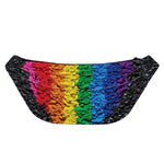 LGBT Pride Rainbow Heart Stones Print Fanny Pack