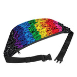 LGBT Pride Rainbow Heart Stones Print Fanny Pack