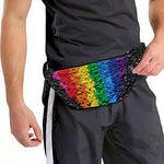 LGBT Pride Rainbow Heart Stones Print Fanny Pack