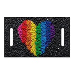 LGBT Pride Rainbow Heart Stones Print Golf Cart Seat Cover