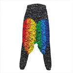 LGBT Pride Rainbow Heart Stones Print Hammer Pants