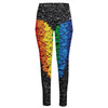 LGBT Pride Rainbow Heart Stones Print High-Waisted Pocket Leggings