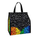 LGBT Pride Rainbow Heart Stones Print Insulated Lunch Tote